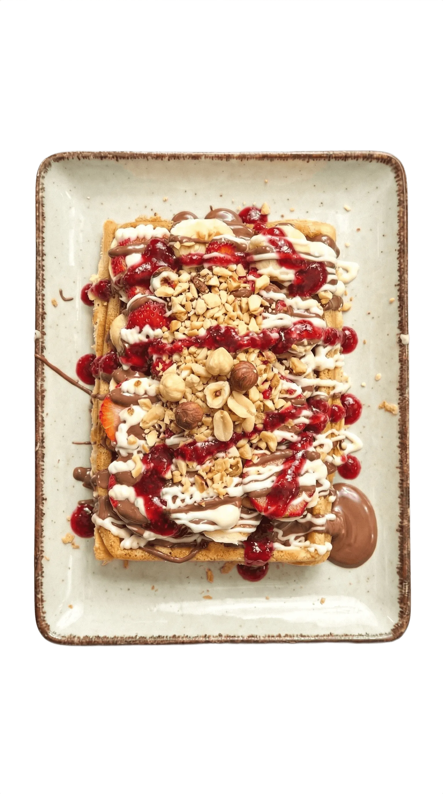 Frambuazlı ve Meyveli Özel Waffle