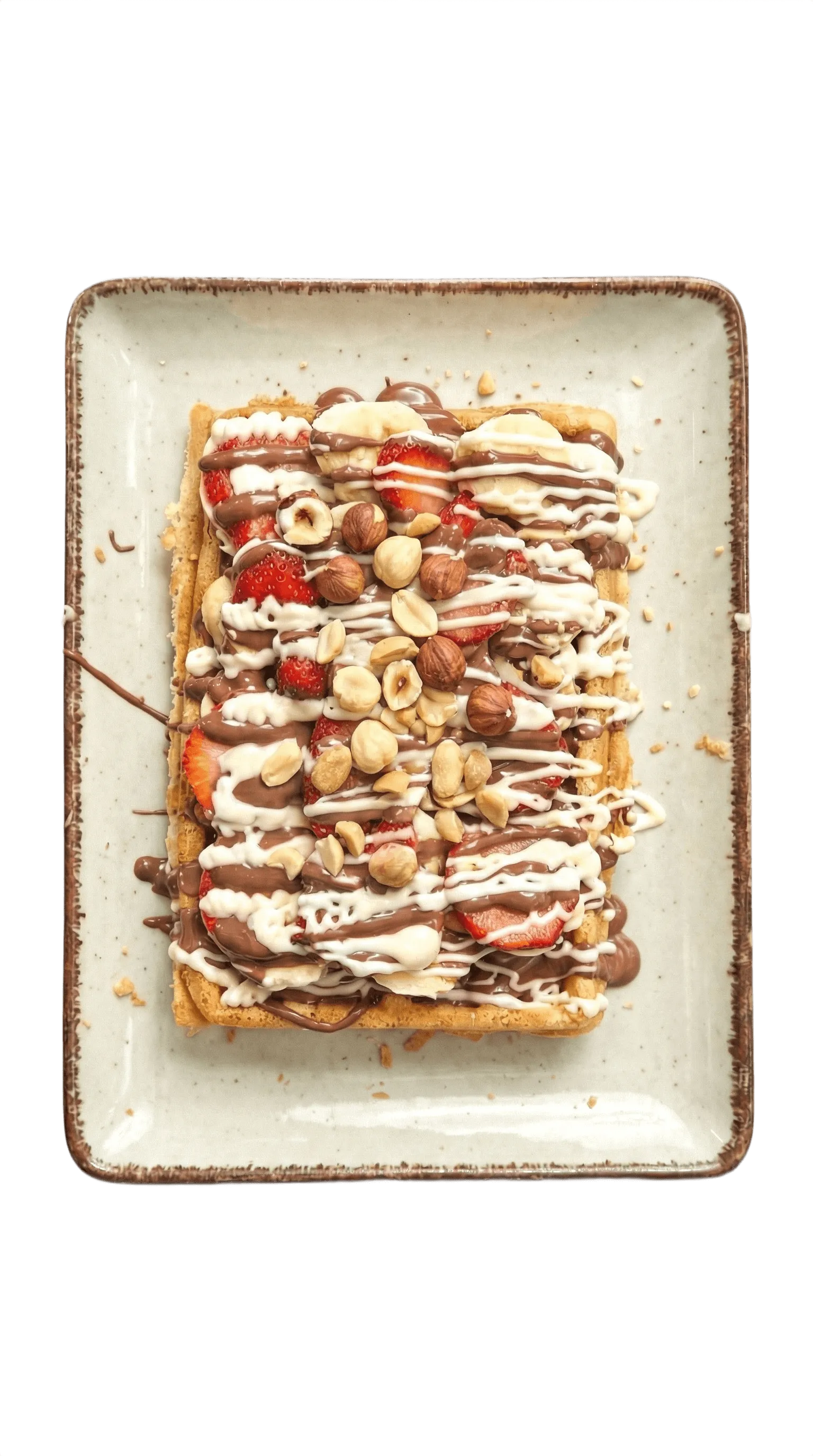 Oreo Bisküvili ve Bitter Çikolatalı Waffle